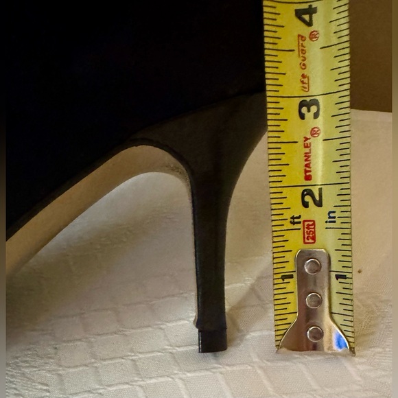 Made in Italy, Fabio Rusconi Black Suede Booties with Leather Stripe - Size 39.5 - Picture 6 of 11